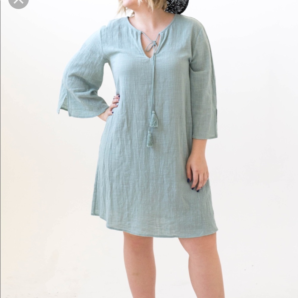 NEW • Agnes & Dora • Tassel Cover Up Green XL